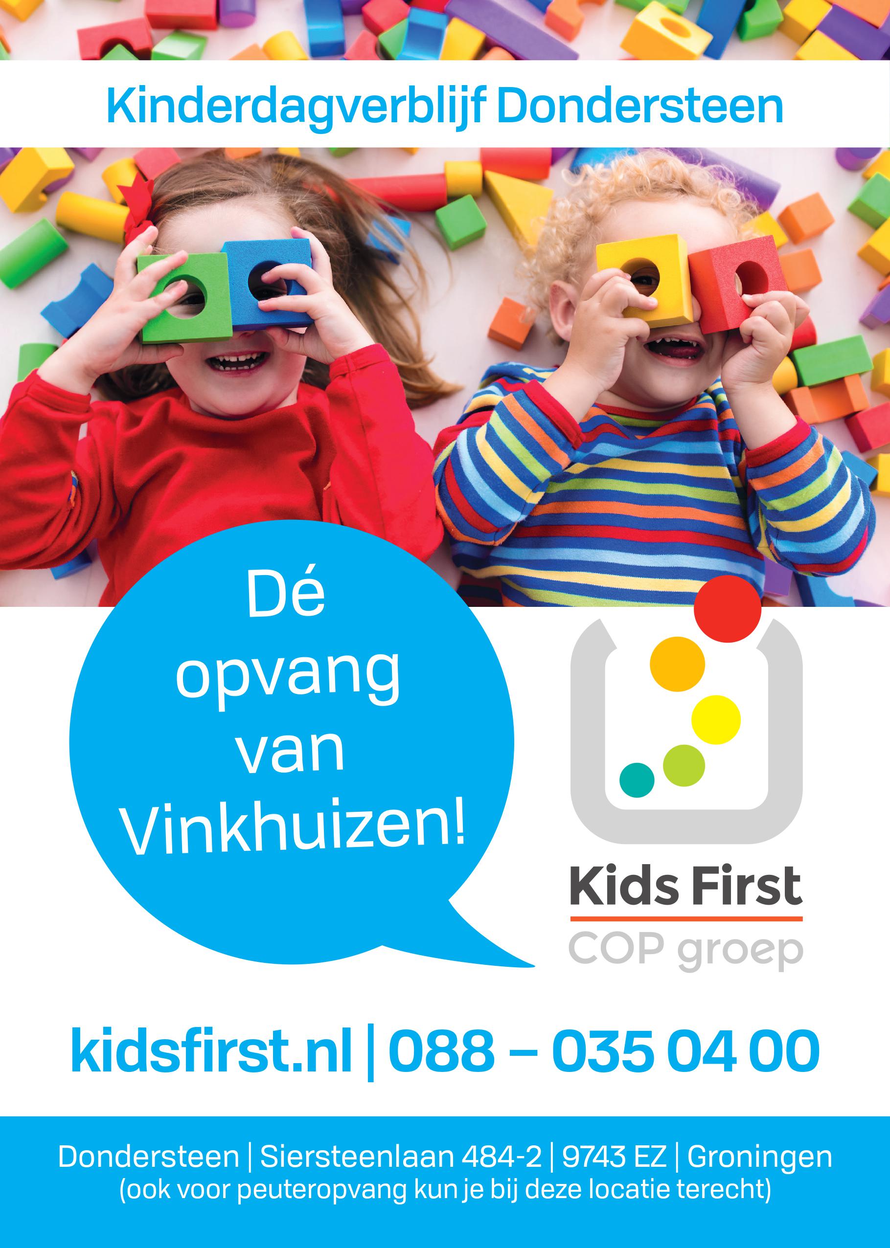 Kinderdagverblijf Dondersteen Groningen - Kids First COP Groep