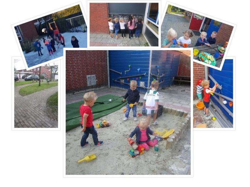 Peuteropvang 't Leeuwtje Oosterhoogebrug Groningen Kids First COP groep collage buiten