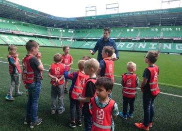 Kids First COP groep - Rondleiding FC- Groningen 9 mei